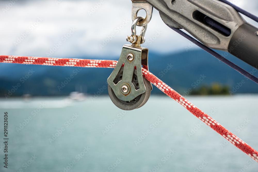 Sailing sheave for navigation coupling and safety Sailing sheave for navigation coupling and safety