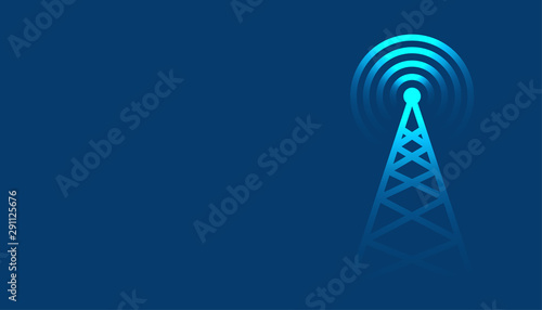 mobile tower transmission radar technology background design