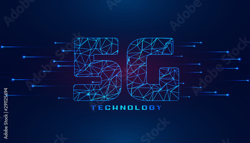 superspeed 5G fifth generation wireless technology background