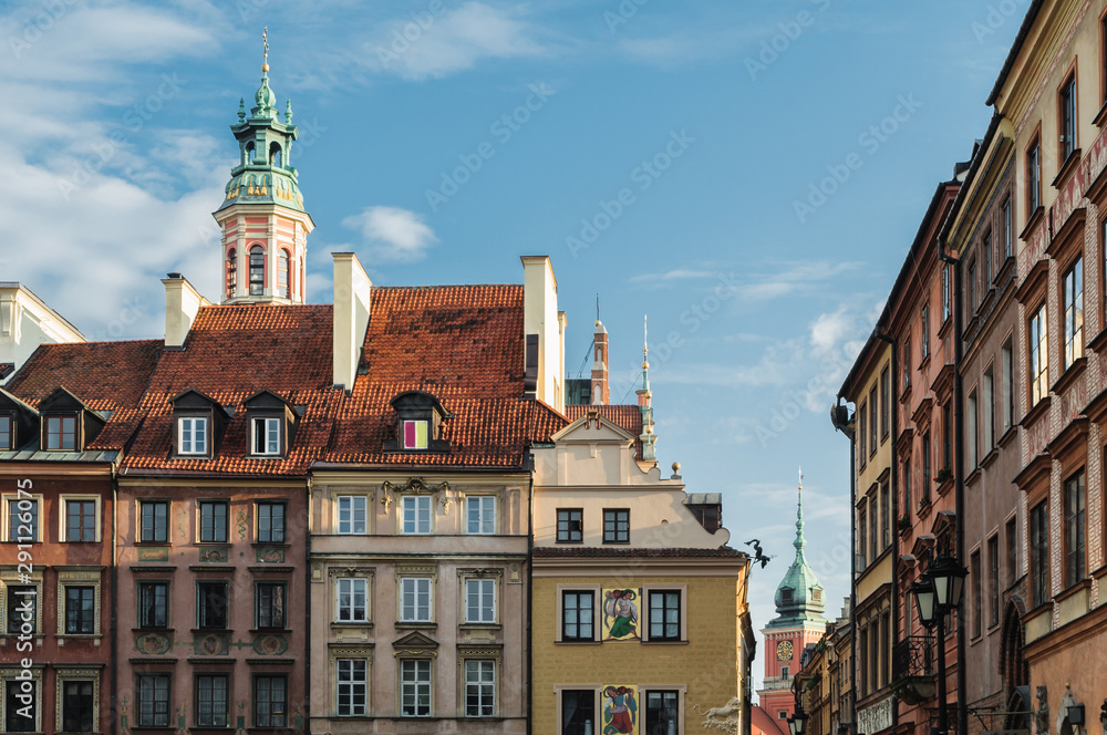 Old town suqre in Warsaw, Poland