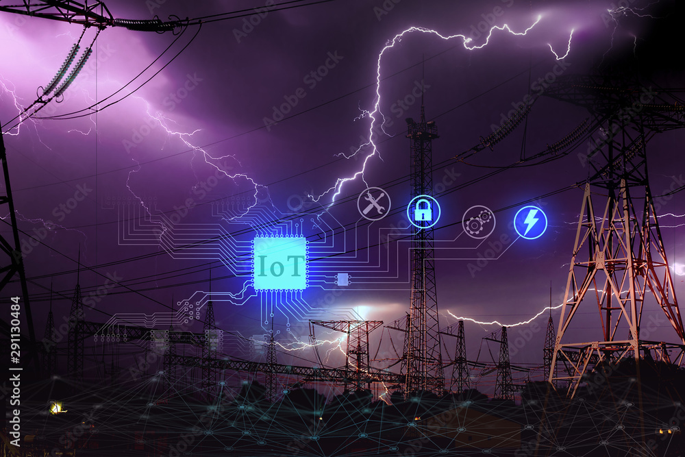 the-concept-of-using-the-internet-of-things-to-protect-high-voltage