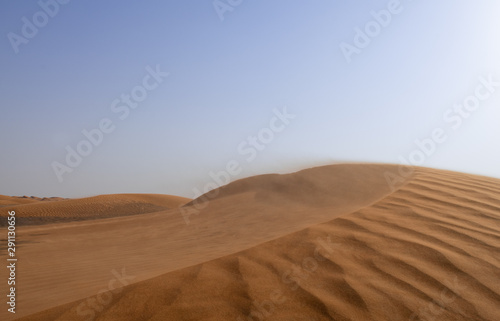 Sand dunes in the deist in UAE