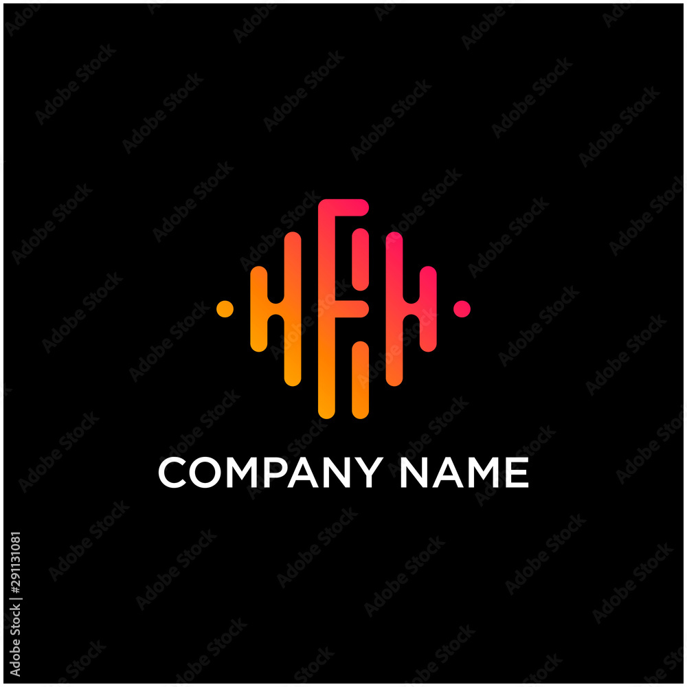letter F or HFH abstract for information technology and digital. minimalist sound music equalizer, Bass, DJ icon icon. audio logotype Unique and simple element. -vector letter F or HFH abstract for information technology and digital. minimalist sound music equalizer, Bass, DJ icon icon. audio logotype Unique and simple element. -vector
