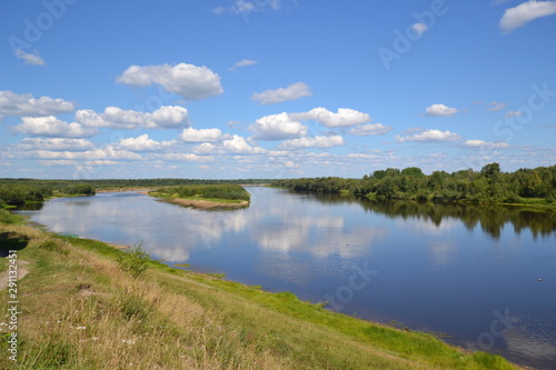 Fototapeta Naklejka Na Ścianę i Meble -  Summer day, quiet river Colva