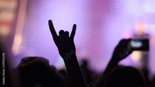 Wallpaper Mural Rock concert fan makes horn gesture Torontodigital.ca