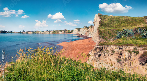 Foto Splendid spring landscape of Mania Beach