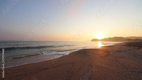 Sun set on the beach 