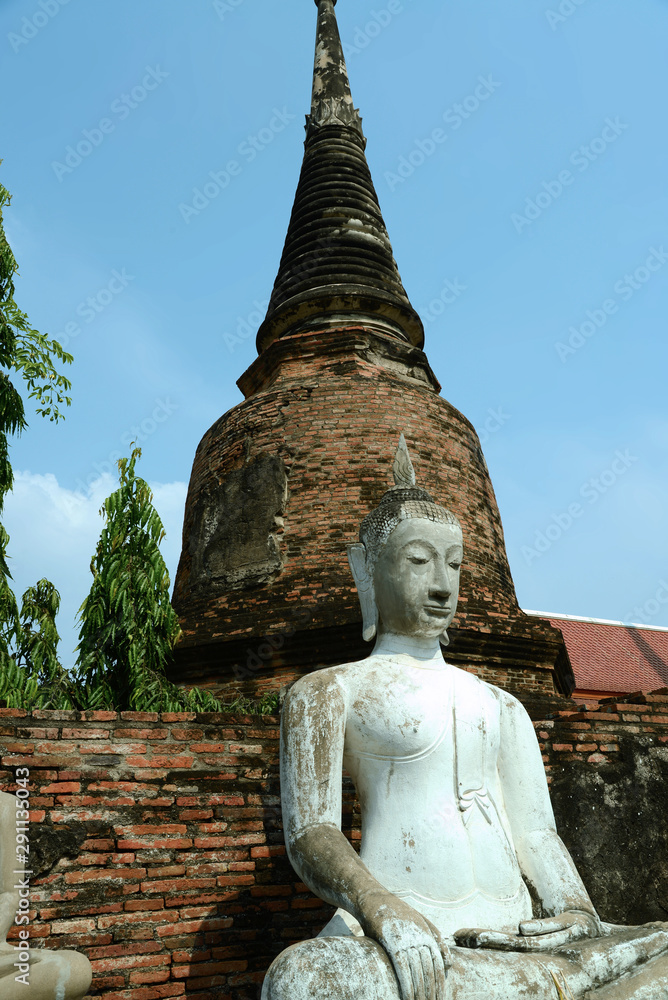 Obraz premium historische Tempel in Ayutthaya, Thailand