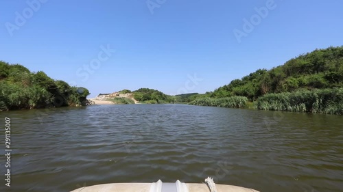 sailing on the river