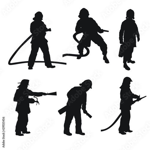 Fireman Silhouettes