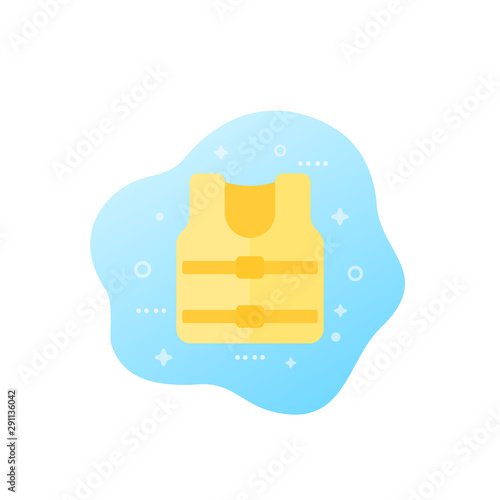 life jacket icon, vector art