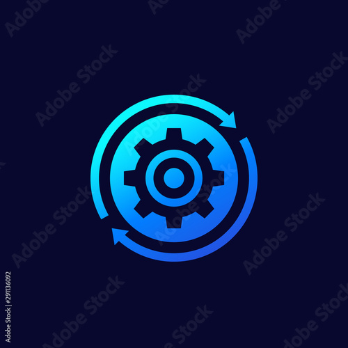 Operation, operational integration, vector icon