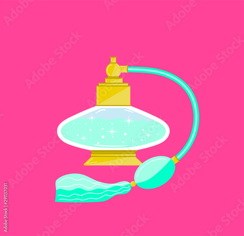 retro perfume bottle with a spray pump