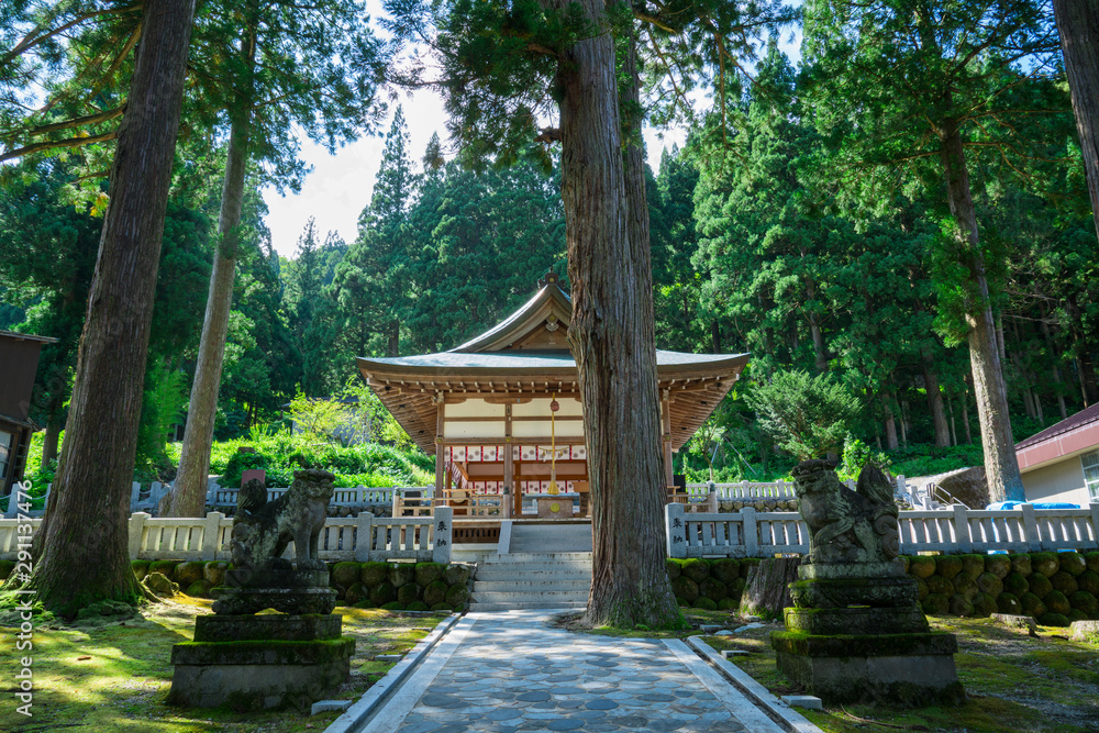 Fototapeta premium 富山 五箇山 白山宮の舞殿