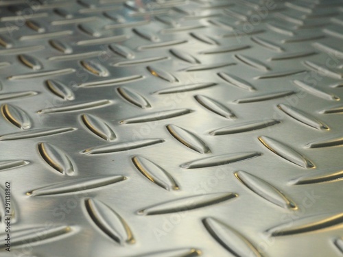 Close up image of Texture of metal steel diamond plate for Background.A