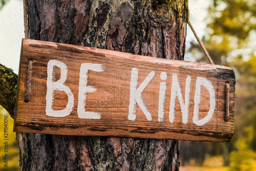 Wooden motivating sign 