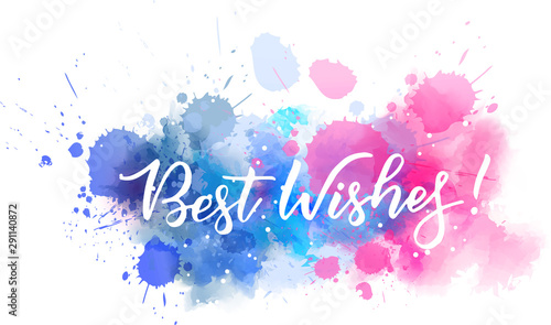 Best wishes calligraphy text