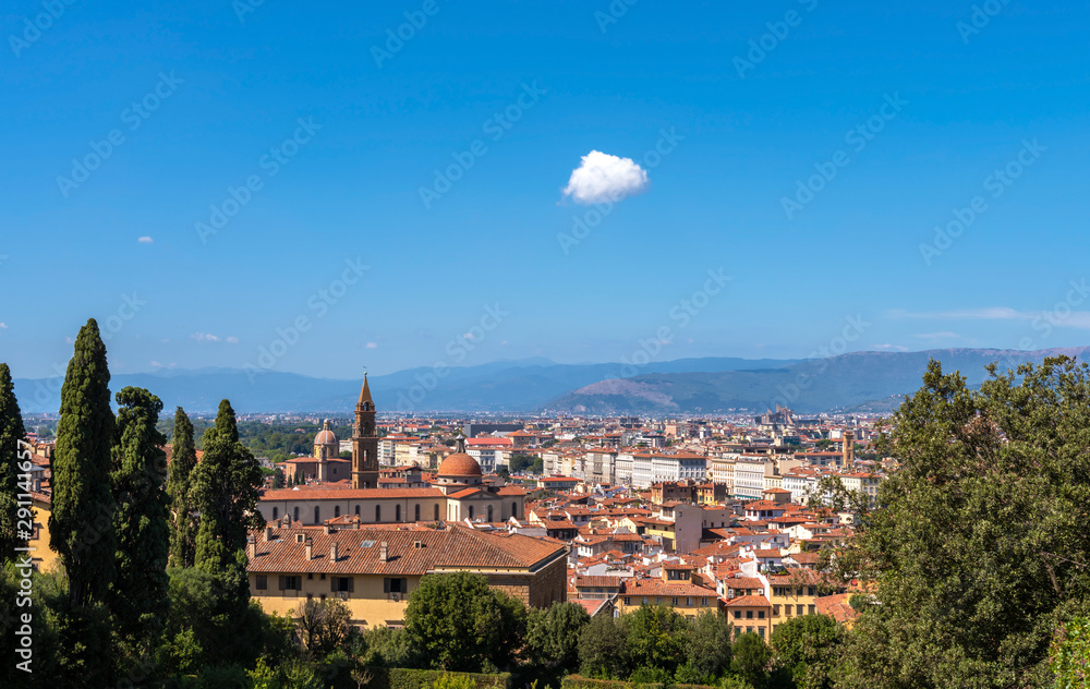 Obraz premium Panoramic view of Florence from the Boboli Gardens. Tuscany. Italy.