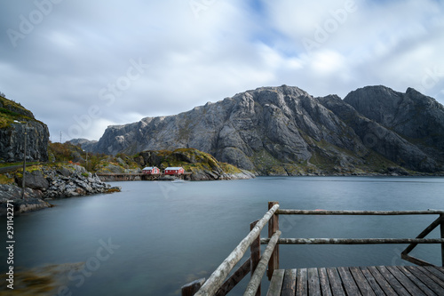 Famous tourist attraction fishing village on Lofoten Islands. © 9mot