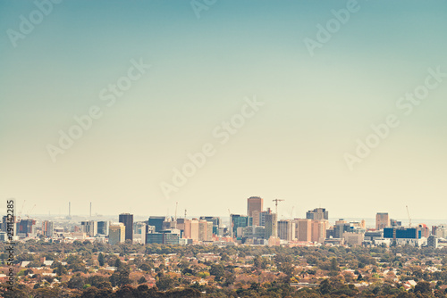 Adelaide city skyline view on a day, South Australia