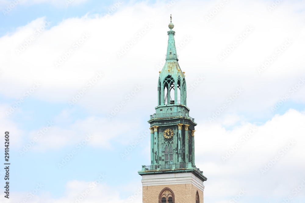 St Marienkirche church clock tower Berlin Germany
