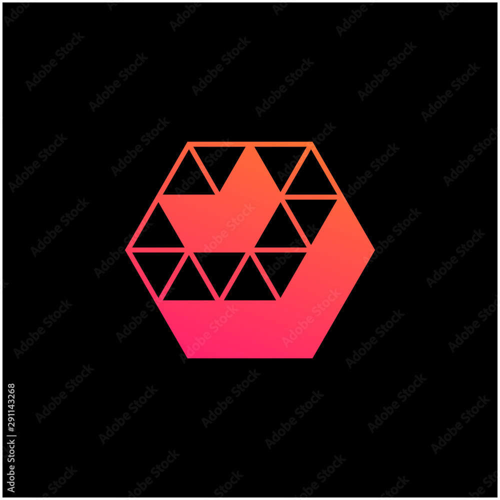 down Arrow hexagon abstract logo design. back icon. Delivery icon. Web, Digital, Marketing, Network icon. construction concept. -vector down Arrow hexagon abstract logo design. back icon. Delivery icon. Web, Digital, Marketing, Network icon. construction concept. -vector