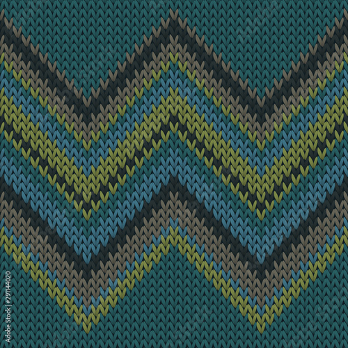 Cotton zig zal lines knitted texture geometric 