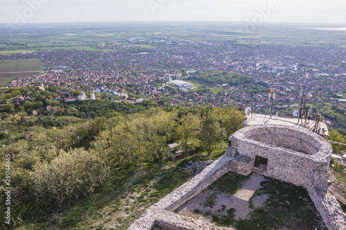 View from a historic castle on a hill on a Vršac, city in Vojvodina photo