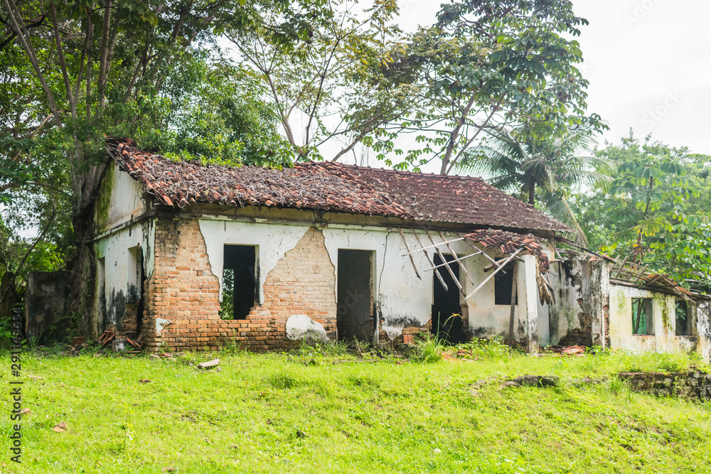 House in ruins at Engenho Amparo (a sugar cane farm dating back to the 17th century) in Ilha de Itamaraca - Pernambuco, Brazil House in ruins at Engenho Amparo (a sugar cane farm dating back to the 17th century) in Ilha de Itamaraca - Pernambuco, Brazil
