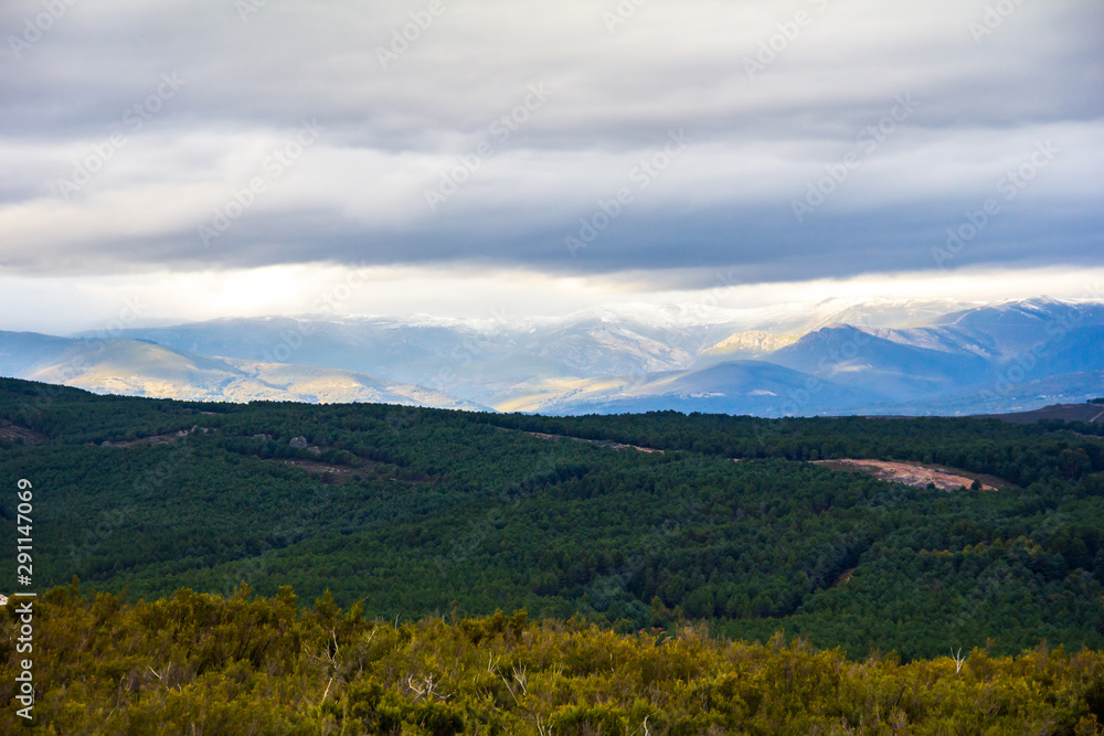 View of mountains