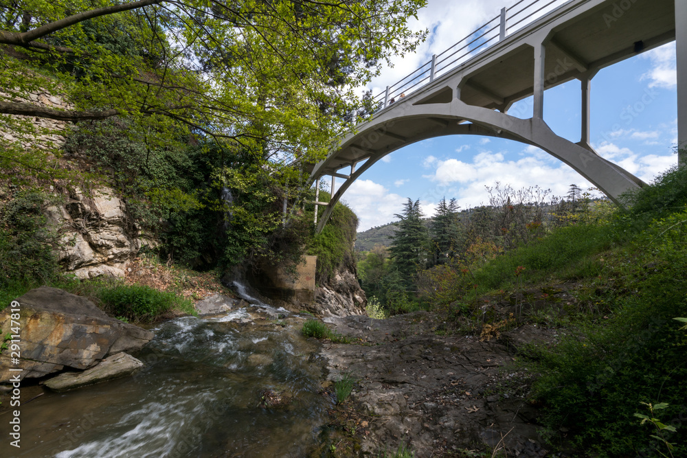 White Bridge in Tbilisi Botanical Garden