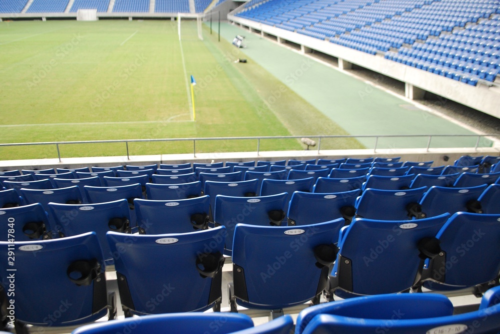 Naklejka premium 壮大なサッカースタジアム