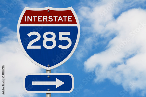 I-285 interstate USA highway road sign