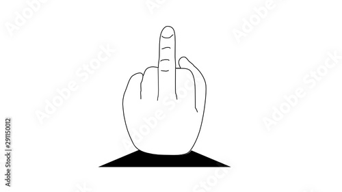Middle finger - dissent