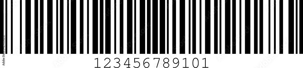 Code 128B Barcode Standard Stock Vector | Adobe Stock