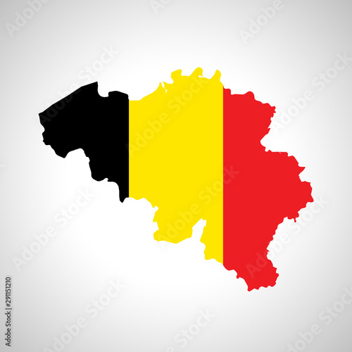 map of Belgium