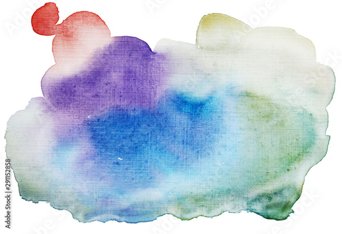 Obraz na płótnie Watercolor abstract background. Watercolor colorful texture. w salonie