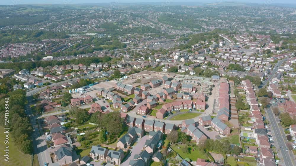 Aerial view of Sheffield city over the outskirts near Graves Park - Autumn 2019 Aerial view of Sheffield city over the outskirts near Graves Park - Autumn 2019