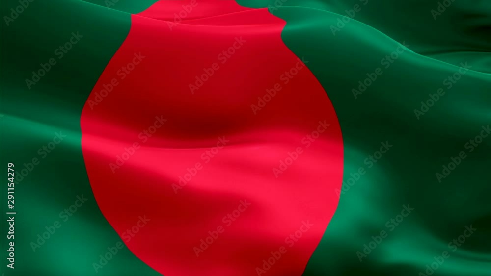 Bangladesh waving flag. National 3d Bangladeshi flag waving. Sign of ...