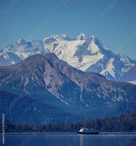 Mountainous landscape of Glacier Bay National Park, Alaska