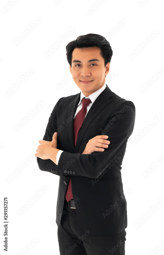Young handsome businessman with smile face and confidence , standing over isolated white background . Young handsome businessman with smile face and confidence , standing over isolated white background .