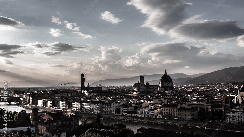 Florence Skyline da Piazzale Michelangiolo