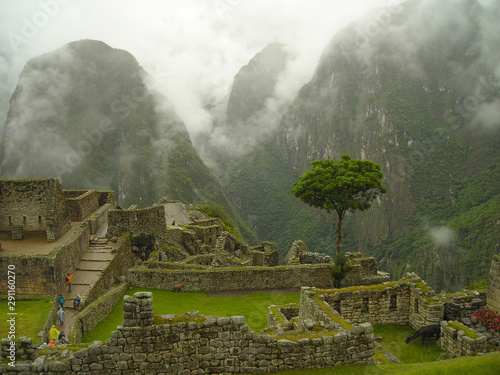 Machu Picchu, 15th-century Inca citadel, located in the Eastern Cordillera of southern Peru,  photo