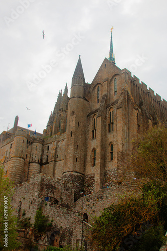 View of the Abbey of Mont Saint-Michel . France