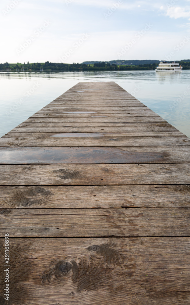 Obraz premium Steg am Wasser