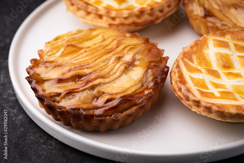 pie apple in plate background