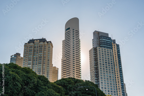 Modern offices and residential buildings located in Puerto Madero, Argentina