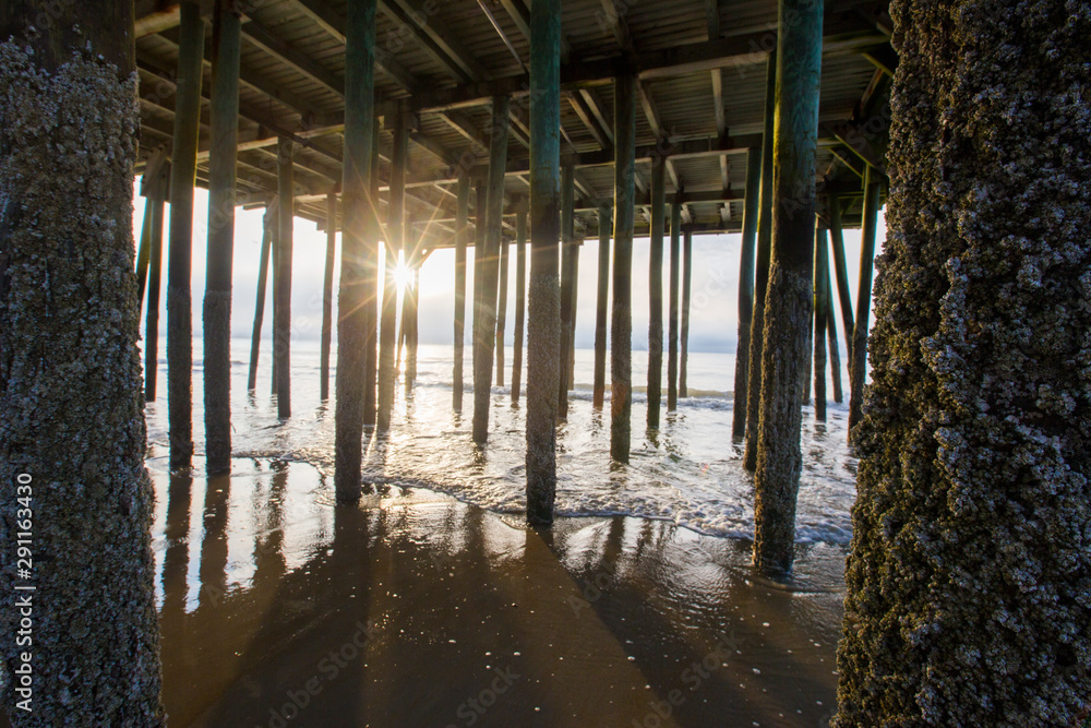 Old Orchard beach at sunrise