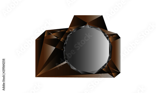 Polygon Kamera in Braun