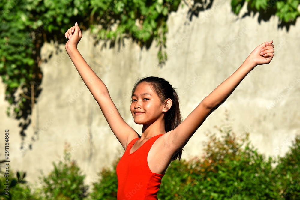 A Pretty Filipina Teen Girl Dancing A Pretty Filipina Teen Girl Dancing